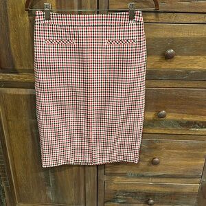 Talbots Gingham Pencil Skirt